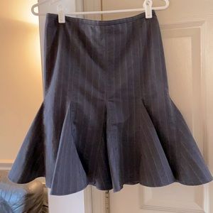 Designer skirt grey with a faint light stripe